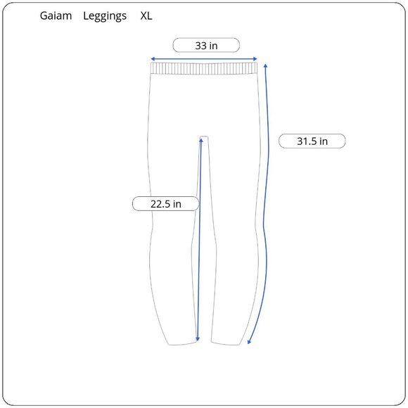 Gaiam XL Geometric Pattern Yoga Leggings Crisscross Cutout Gym Fitness Workout - Picture 2 of 8